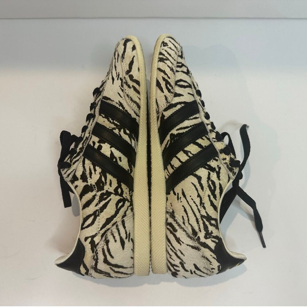 Adidas Originals Japan Pony Hair Sneakers Women’s 9.5 Zebra Print Low Top Shoes - Picture 6 of 10